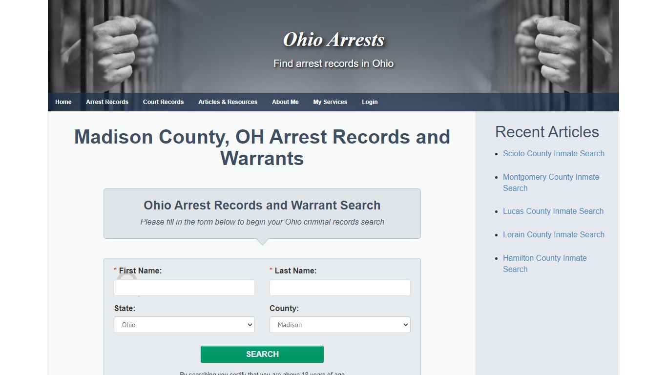 Madison County, OH Arrest Records and Warrants - Ohio Arrests