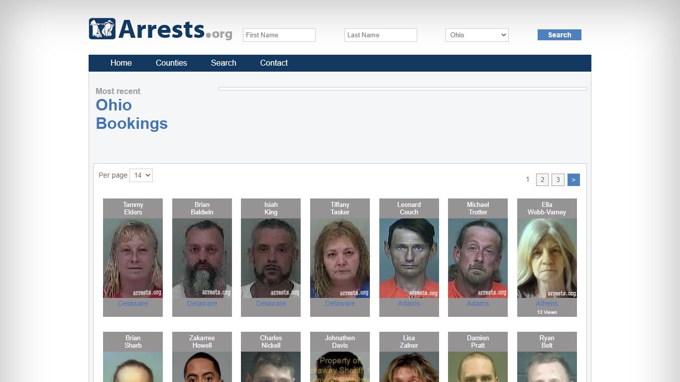 Ohio Arrests and Inmate Search